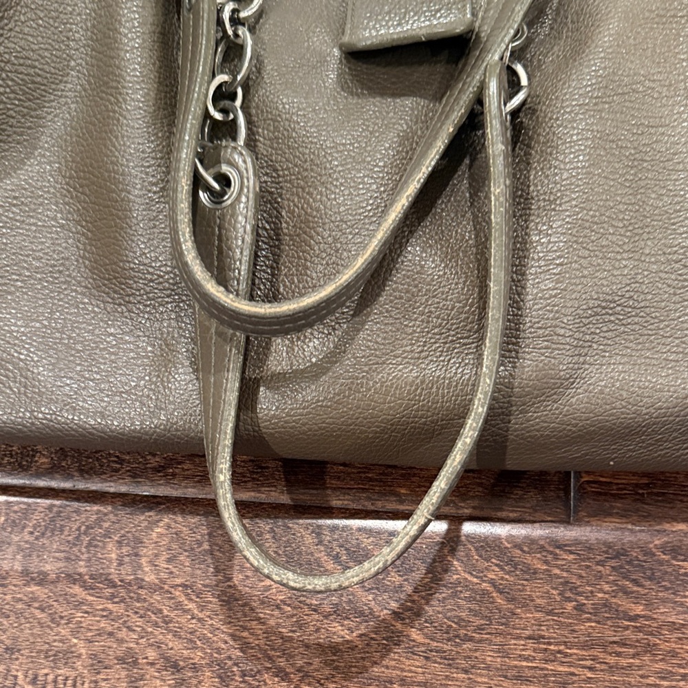 Furla Taupe Pebbled Leather Tote Bag - Picture 10 of 13